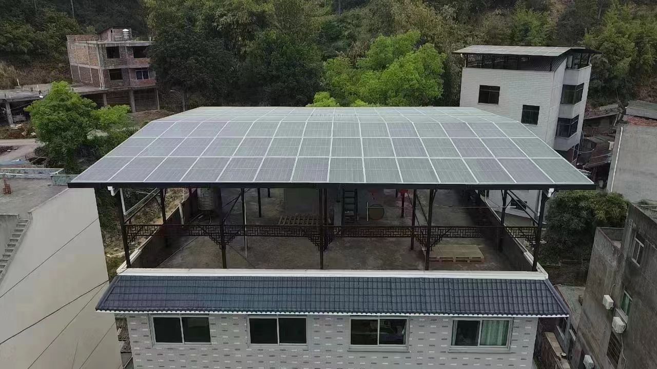 龙岩15kw+10kwh自建别墅家庭光伏储能系统